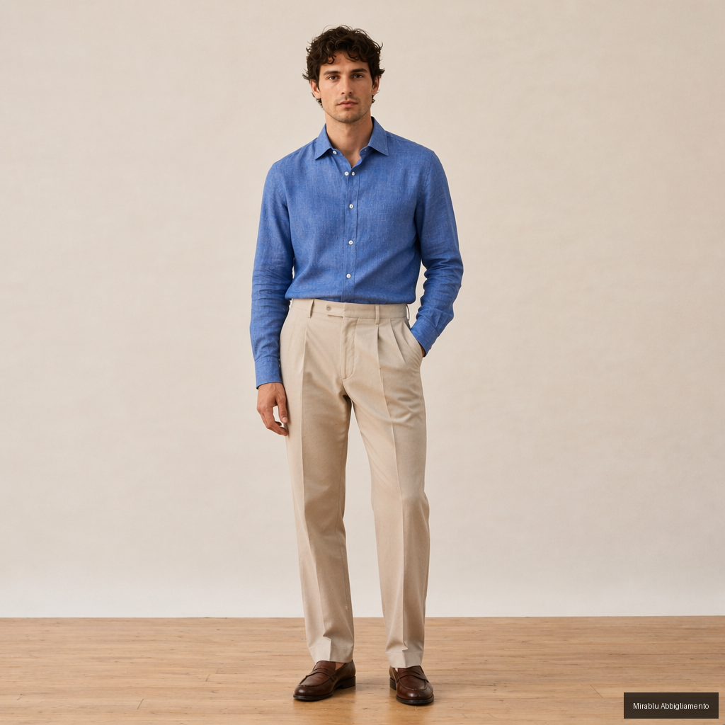 ALEA CAMICIA MANICA LUNGA  STDIR00LW _1642 COL. CELESTE 21 - P/E 26 - AI 1