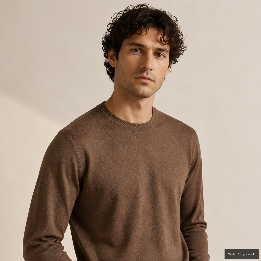 MASQ GIROCOLLO M/L M5425-1034 COL. MARRONE L10425/0480 - P/E 26