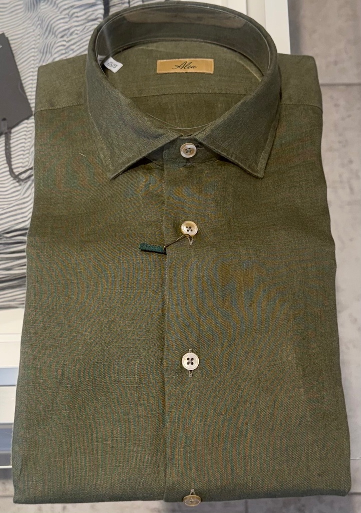 ALEA CAMICIA MANICA LUNGA STDIR00LW_1644 COL. 24  VERDE MILITARE - P/E 26